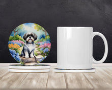 Load image into Gallery viewer, Shih Tzu Spring Path Large Sandstone Coasters Pack of 4