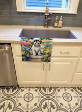 Load image into Gallery viewer, Shih Tzu Spring Path Kitchen Towel