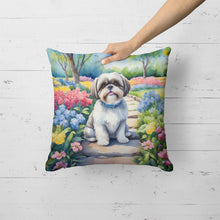 Load image into Gallery viewer, Shih Tzu Spring Path Throw Pillow
