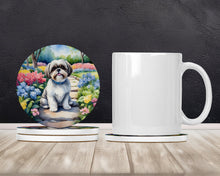 Load image into Gallery viewer, Shih Tzu Spring Path Large Sandstone Coasters Pack of 4