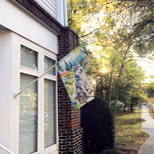 Load image into Gallery viewer, Siberian Husky Spring Path House Flag