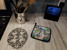 Load image into Gallery viewer, Siberian Husky Spring Path Pot Holders - Set of 2 Decorative Kitchen Helpers | Made in the USA