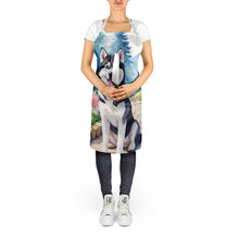 Load image into Gallery viewer, Siberian Husky Spring Path Apron – Artist-Designed Kitchen, BBQ &amp; Craft Apron