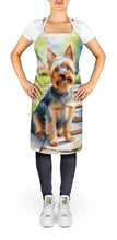 Load image into Gallery viewer, Silky Terrier Spring Path Apron – Artist-Designed Kitchen, BBQ &amp; Craft Apron