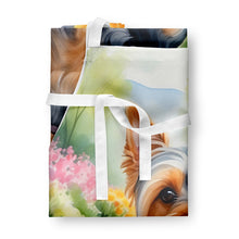 Load image into Gallery viewer, Silky Terrier Spring Path Apron – Artist-Designed Kitchen, BBQ &amp; Craft Apron
