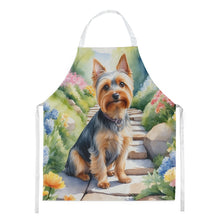 Load image into Gallery viewer, Silky Terrier Spring Path Apron – Artist-Designed Kitchen, BBQ &amp; Craft Apron