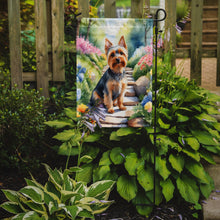 Load image into Gallery viewer, Silky Terrier Spring Path Garden Flag  – Dog-Themed Floral Outdoor Decor