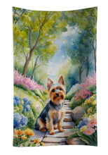 Load image into Gallery viewer, Silky Terrier Spring Path Kitchen Towel