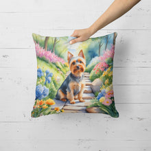 Load image into Gallery viewer, Silky Terrier Spring Path Throw Pillow