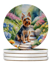 Load image into Gallery viewer, Silky Terrier Spring Path Large Sandstone Coasters Pack of 4