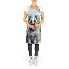 Load image into Gallery viewer, Skye Terrier Spring Path Apron – Artist-Designed Kitchen, BBQ &amp; Craft Apron