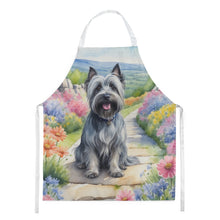 Load image into Gallery viewer, Skye Terrier Spring Path Apron – Artist-Designed Kitchen, BBQ &amp; Craft Apron