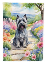 Load image into Gallery viewer, Skye Terrier Spring Path House Flag