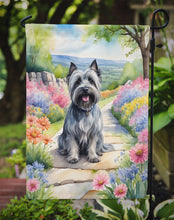 Load image into Gallery viewer, Skye Terrier Spring Path Garden Flag  – Dog-Themed Floral Outdoor Decor