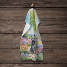 Load image into Gallery viewer, Skye Terrier Spring Path Kitchen Towel