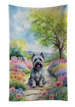 Load image into Gallery viewer, Skye Terrier Spring Path Kitchen Towel