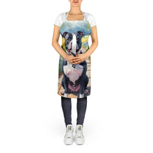 Load image into Gallery viewer, Staffordshire Bull Terrier Spring Path Apron – Artist-Designed Kitchen, BBQ &amp; Craft Apron