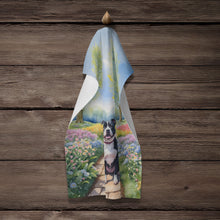Load image into Gallery viewer, Staffordshire Bull Terrier Spring Path Kitchen Towel