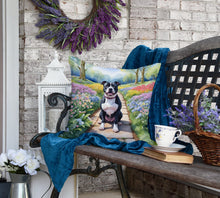 Load image into Gallery viewer, Staffordshire Bull Terrier Spring Path Throw Pillow