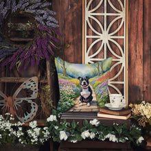 Load image into Gallery viewer, Staffordshire Bull Terrier Spring Path Throw Pillow