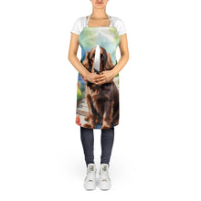 Load image into Gallery viewer, Sussex Spaniel Spring Path Apron – Artist-Designed Kitchen, BBQ &amp; Craft Apron