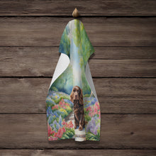 Load image into Gallery viewer, Sussex Spaniel Spring Path Kitchen Towel