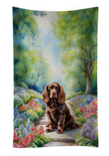 Load image into Gallery viewer, Sussex Spaniel Spring Path Kitchen Towel