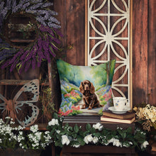 Load image into Gallery viewer, Sussex Spaniel Spring Path Throw Pillow