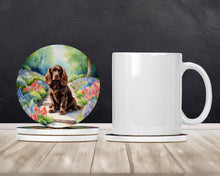 Load image into Gallery viewer, Sussex Spaniel Spring Path Large Sandstone Coasters Pack of 4