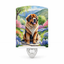 Load image into Gallery viewer, Tibetan Mastiff Spring Path Ceramic Night Light Compact, UL-Certified, Ideal for Bedroom, Bathroom, Nursery, Hallway, Kitchen, 6x4x3, Multicolor