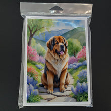 Load image into Gallery viewer, Tibetan Mastiff Spring Path Greeting Cards - Blank Note Cards – 8-Pack of Artist-Designed Cards with Envelopes