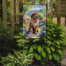 Load image into Gallery viewer, Tibetan Mastiff Spring Path Garden Flag  – Dog-Themed Floral Outdoor Decor