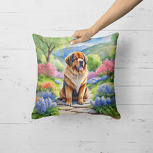 Load image into Gallery viewer, Tibetan Mastiff Spring Path Throw Pillow