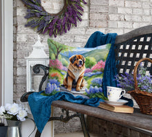 Load image into Gallery viewer, Tibetan Mastiff Spring Path Throw Pillow