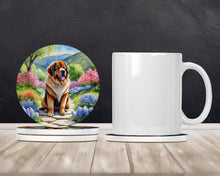 Load image into Gallery viewer, Tibetan Mastiff Spring Path Large Sandstone Coasters Pack of 4