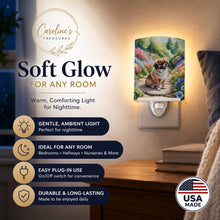 Load image into Gallery viewer, Tibetan Spaniel Spring Path Ceramic Night Light Compact, UL-Certified, Ideal for Bedroom, Bathroom, Nursery, Hallway, Kitchen, 6x4x3, Multicolor