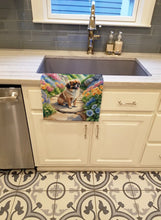 Load image into Gallery viewer, Tibetan Spaniel Spring Path Kitchen Towel