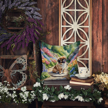 Load image into Gallery viewer, Tibetan Spaniel Spring Path Throw Pillow