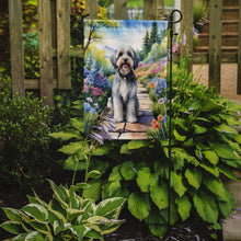 Load image into Gallery viewer, Tibetan Terrier Spring Path Garden Flag  – Dog-Themed Floral Outdoor Decor