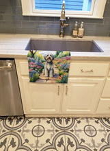 Load image into Gallery viewer, Tibetan Terrier Spring Path Kitchen Towel