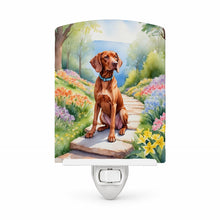 Load image into Gallery viewer, Vizsla Spring Path Ceramic Night Light Compact, UL-Certified, Ideal for Bedroom, Bathroom, Nursery, Hallway, Kitchen, 6x4x3, Multicolor