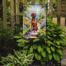 Load image into Gallery viewer, Vizsla Spring Path Garden Flag  – Dog-Themed Floral Outdoor Decor