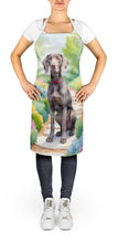 Load image into Gallery viewer, Weimaraner Spring Path Apron – Artist-Designed Kitchen, BBQ &amp; Craft Apron