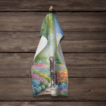 Load image into Gallery viewer, Weimaraner Spring Path Kitchen Towel