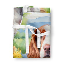 Load image into Gallery viewer, Welsh Springer Spaniel Spring Path Apron – Artist-Designed Kitchen, BBQ &amp; Craft Apron