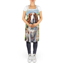 Load image into Gallery viewer, Welsh Springer Spaniel Spring Path Apron – Artist-Designed Kitchen, BBQ &amp; Craft Apron