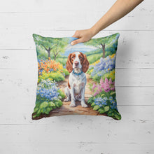 Load image into Gallery viewer, Welsh Springer Spaniel Spring Path Throw Pillow