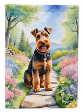 Load image into Gallery viewer, Welsh Terrier Spring Path House Flag
