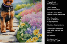 Load image into Gallery viewer, Welsh Terrier Spring Path Kitchen Towel