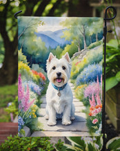 Load image into Gallery viewer, Westie Spring Path Garden Flag  – Dog-Themed Floral Outdoor Decor